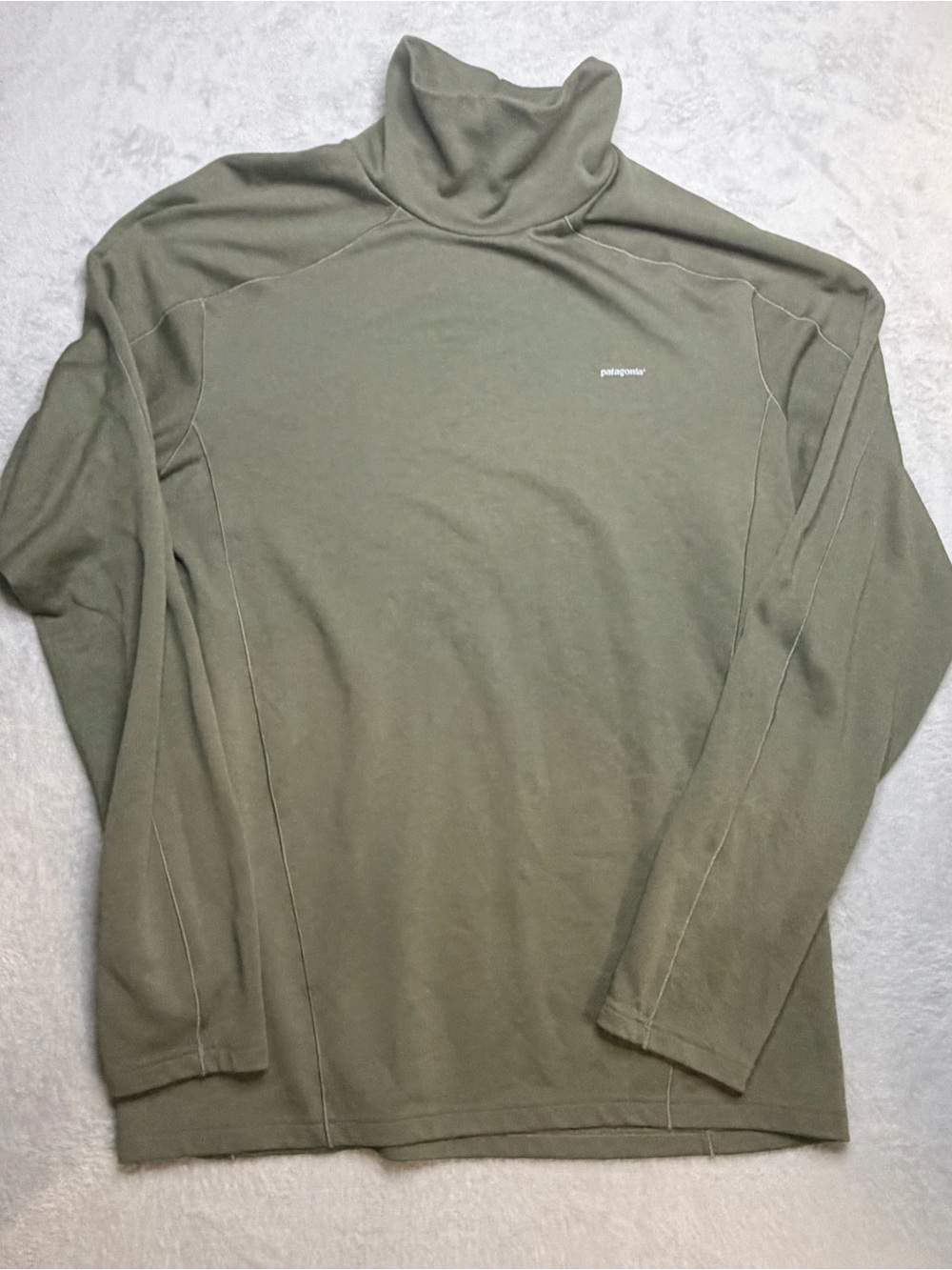 Patagonia Olive Green Turtleneck Pullover
